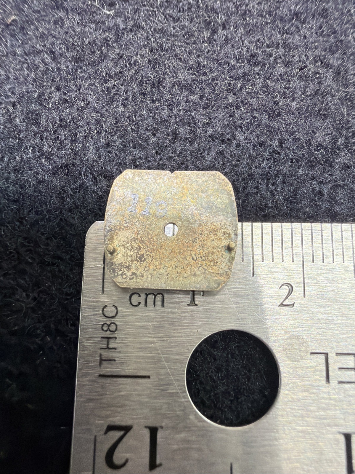 Vintage Bulova Watch Dial Face Plate Only New Other Square Oblong Small