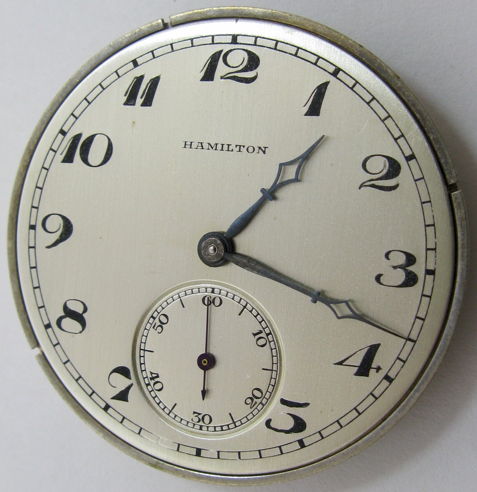 Hamilton 12s 920 Pocket Watch Movement 23 j. fit OF case Serial 1920096