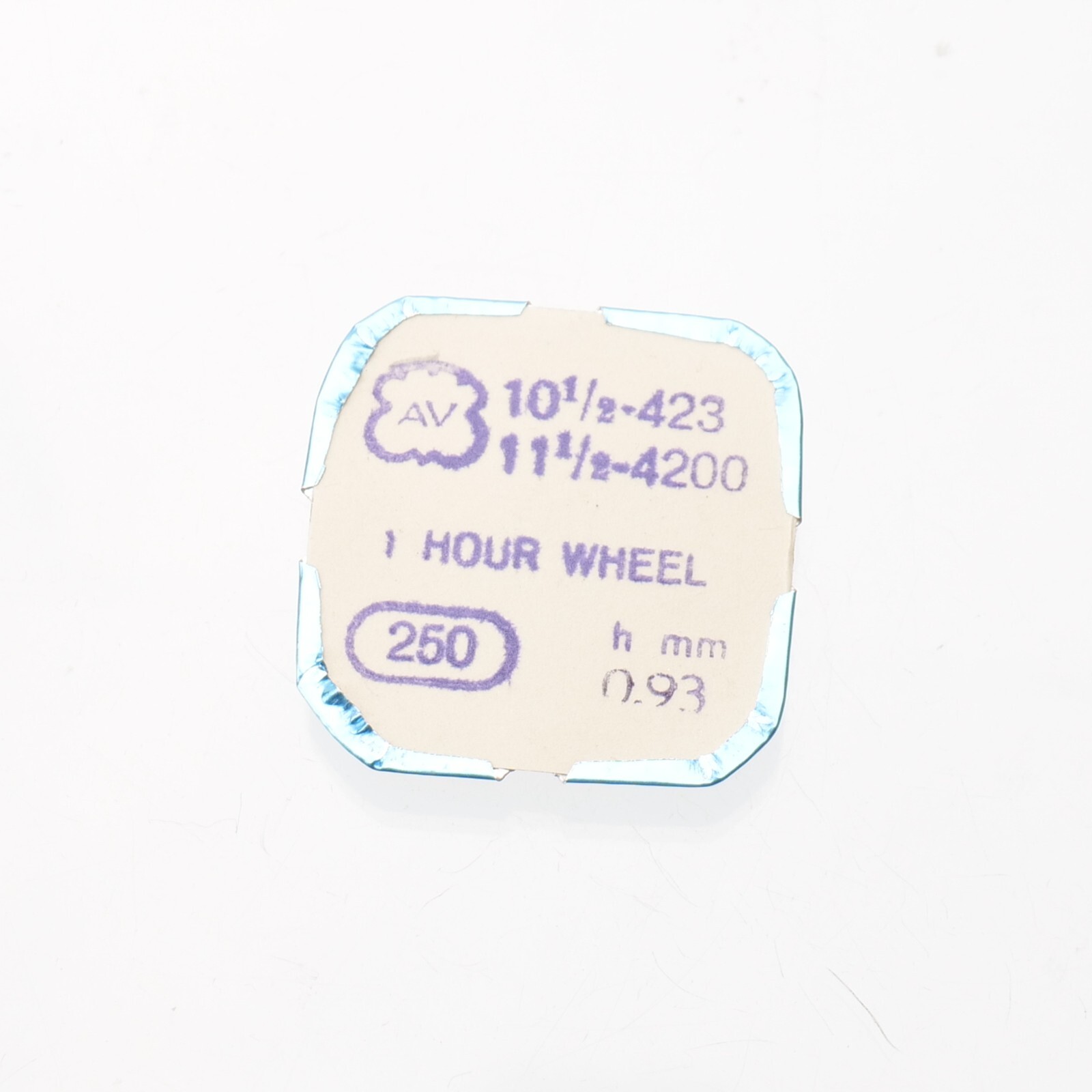 AV 423, 425, 426 Hour Wheel Height 0.93 Watch Part #250 Watchmakers (C14D31)