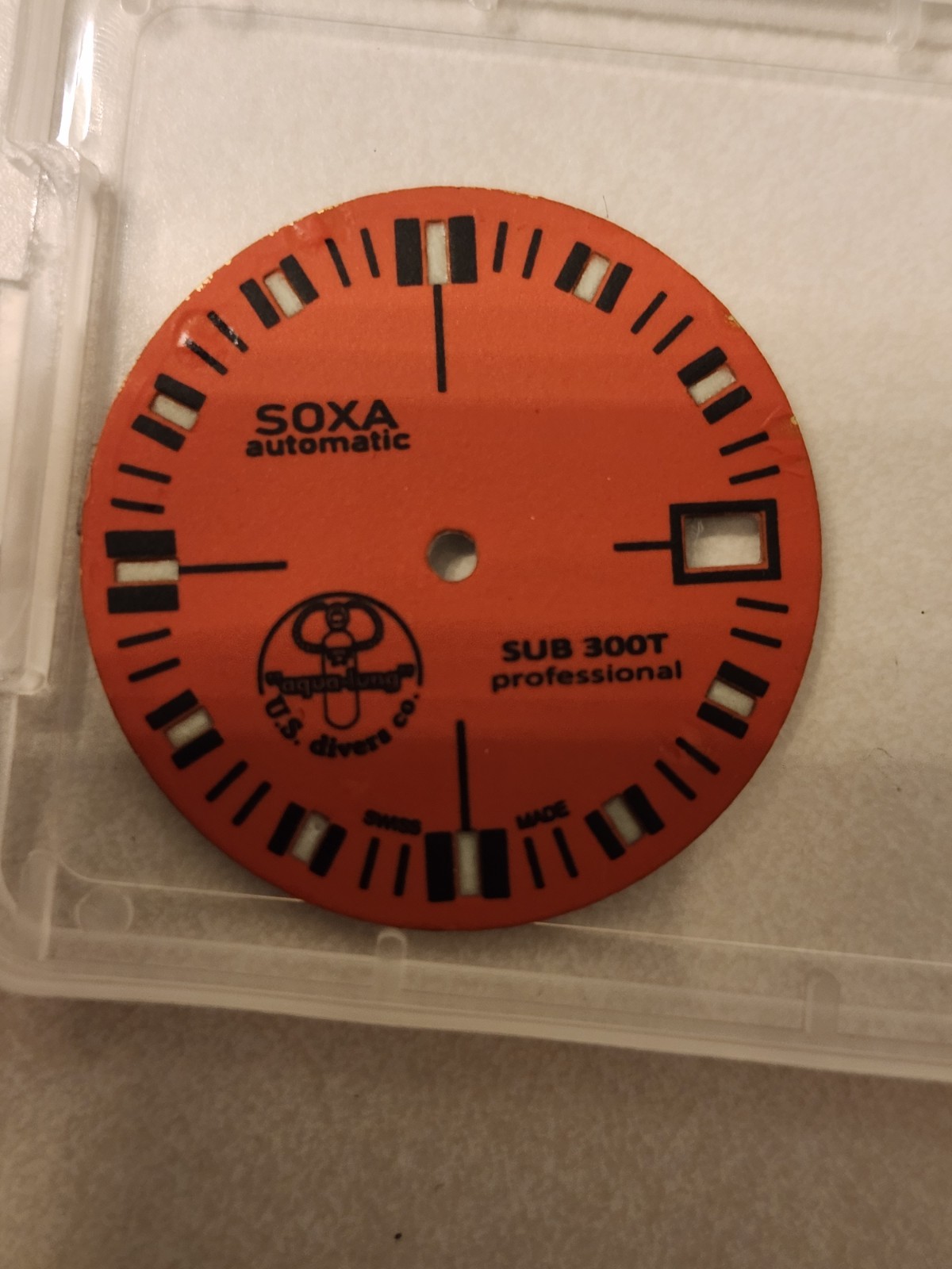 Custom Made Orange Soxa Dial 28.5 Awesome Lume For Nh35 Nh36 Nh38