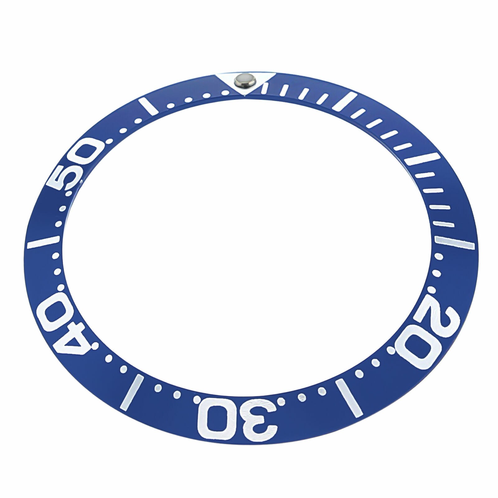 Blue Easy Snap In Replacement Bezel Insert 38.10mm x 30.50mm Large Numbers