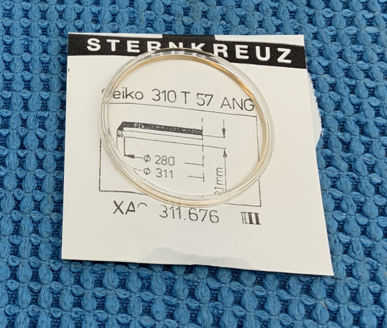 Seiko Crystal 310T57ANG Sternkreuz To Fit. New Old Stock. 310-315 L