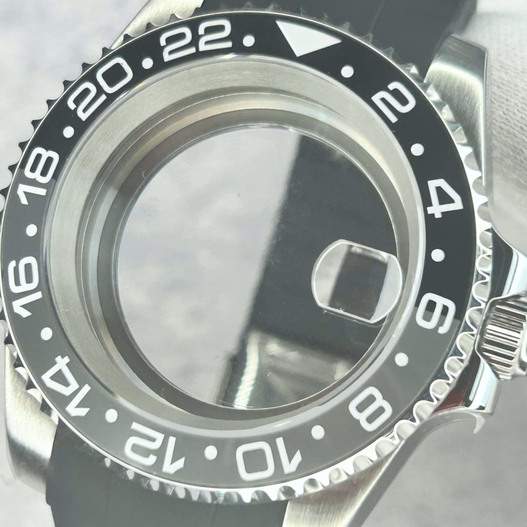 200M Waterproof 24 Hour 40mm Dive Watch Case for NH35A NH34 120 Clicks Sapphire