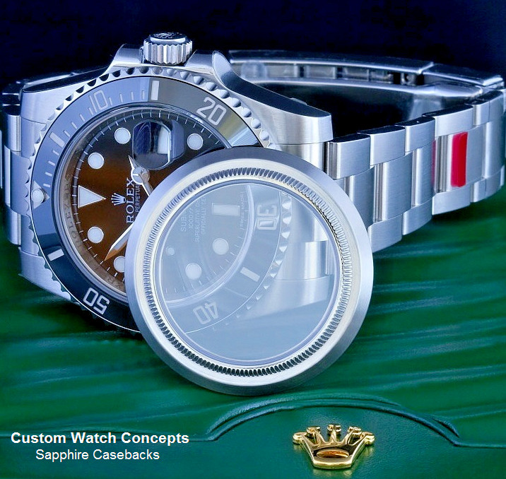 Sapphire Caseback for Rolex GMT Master 126720 VTNR Exhibition Back