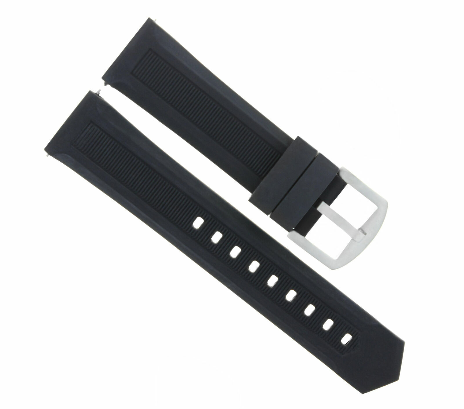 20MM SILICONE RUBBER WATCH BAND STRAP FOR TAG HEUER AQUARACER FORMULA F1 BLACK