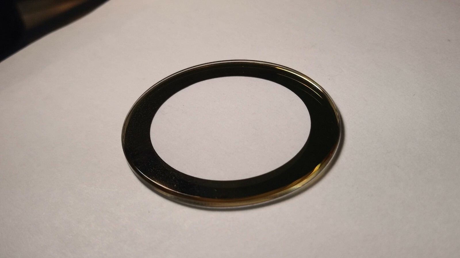 for Movado BOLD crystal replacement 36.3mm x 1.50mm round GOLD trim new