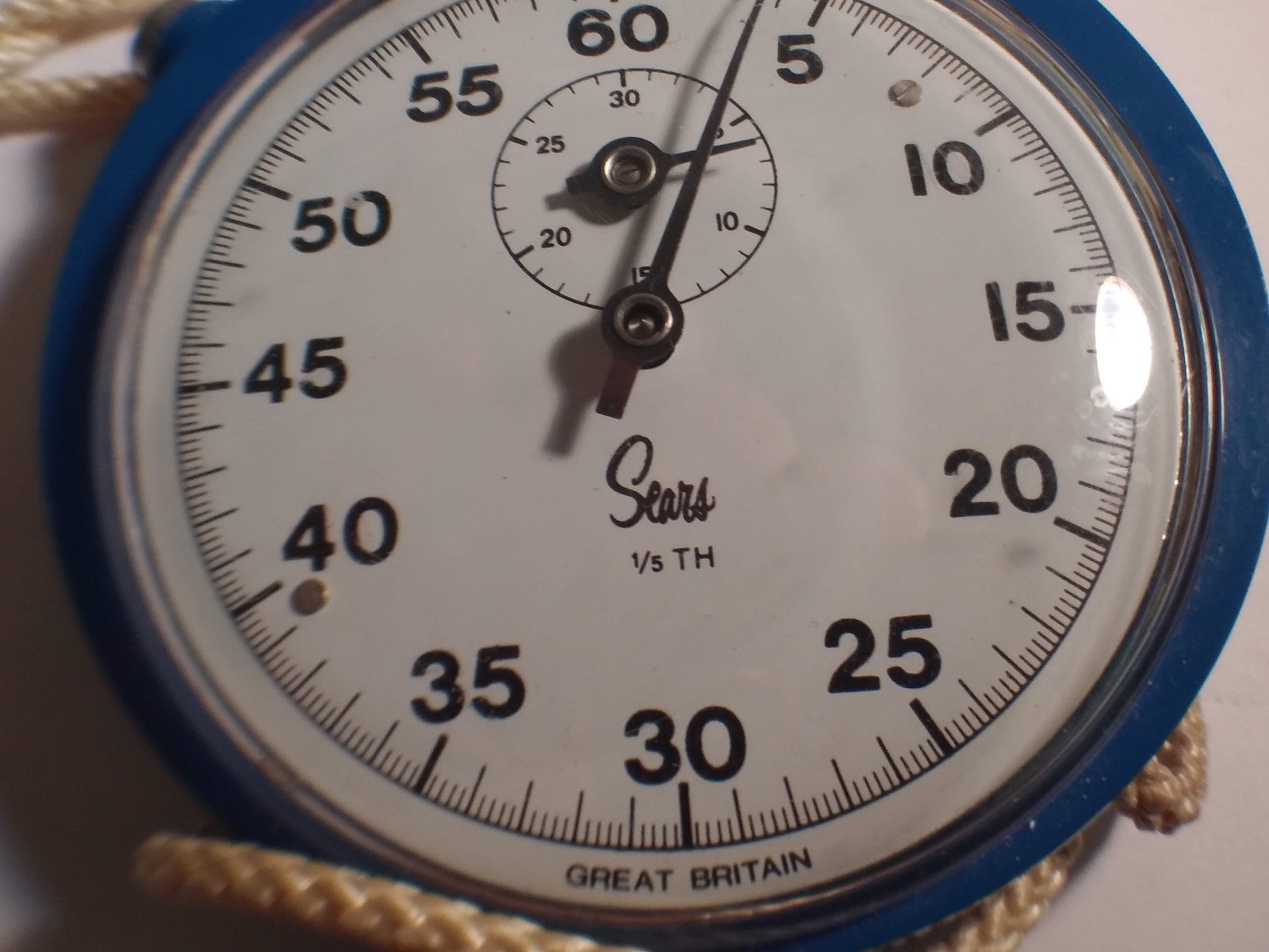 Sears pocket timer not running made in Great Britain. cool vintage timer for rep