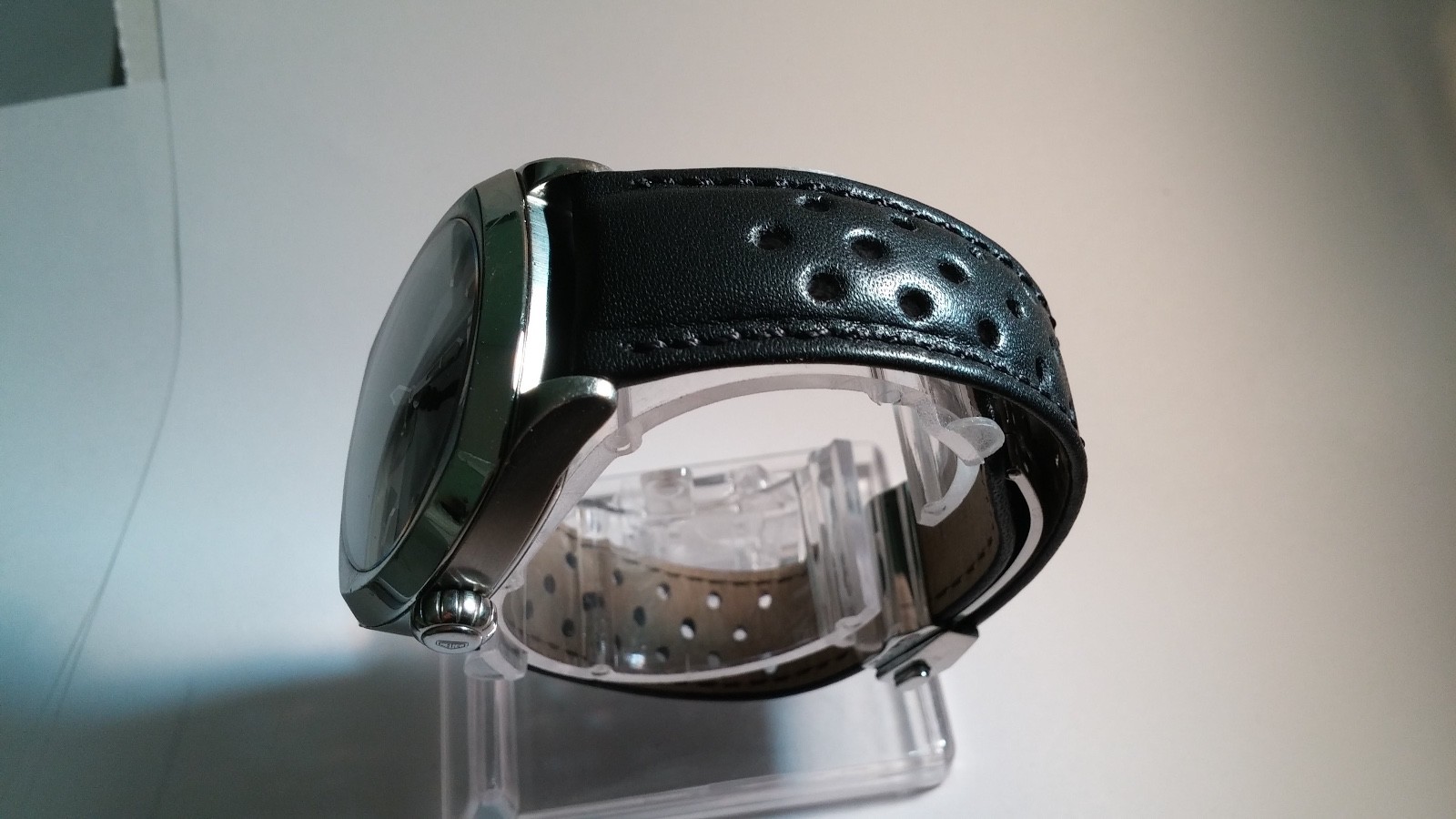 MENS TAG HEUER MONZA AUTOMATIC BLACK DIAL NEW LEATHER BAND WR2110