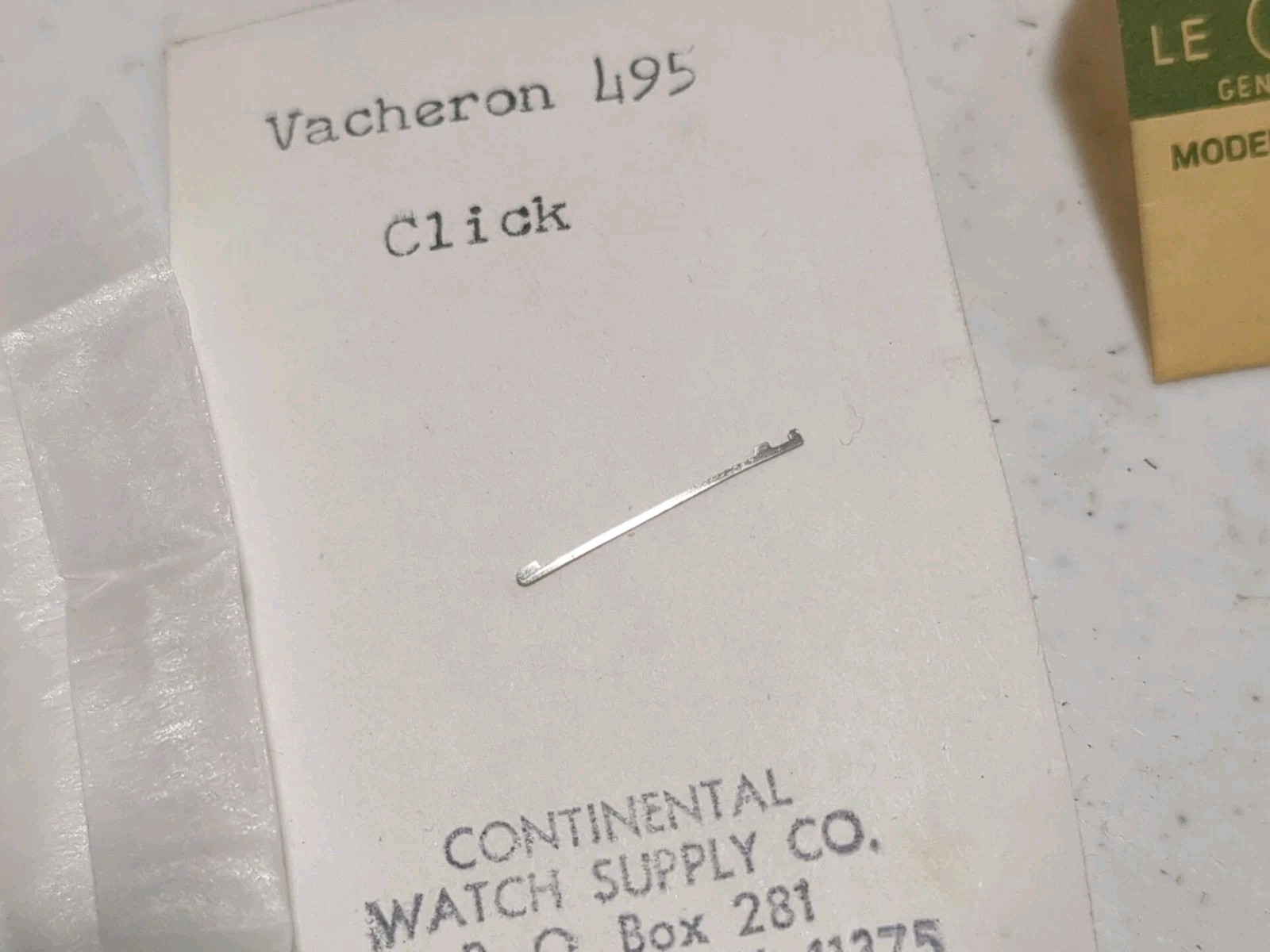Vacheron 495 434 449 450 watch movement part click spring le coultre
