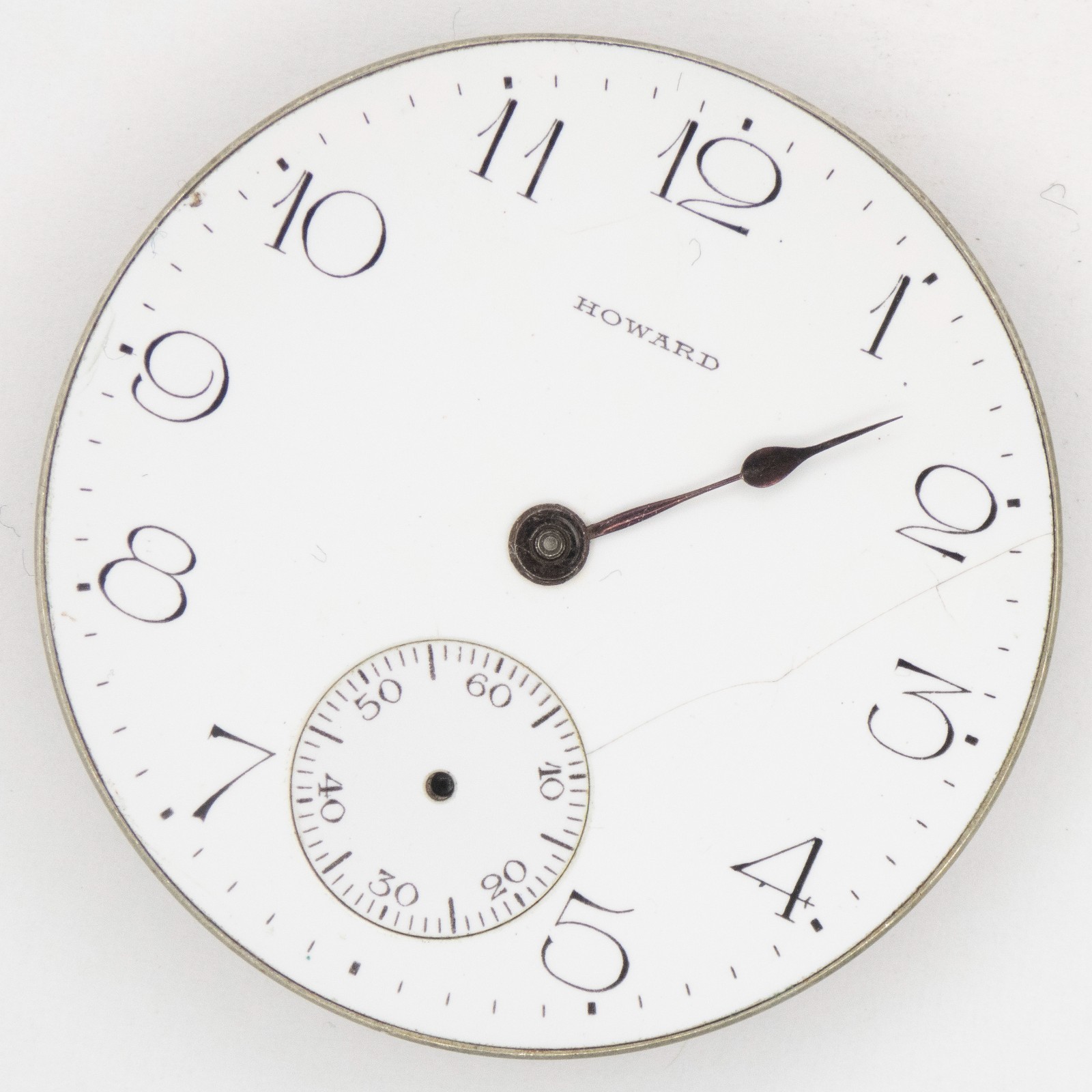E. Howard Series 7 12-Size 19-Jewel Antique Pocket Watch Movement, Runs