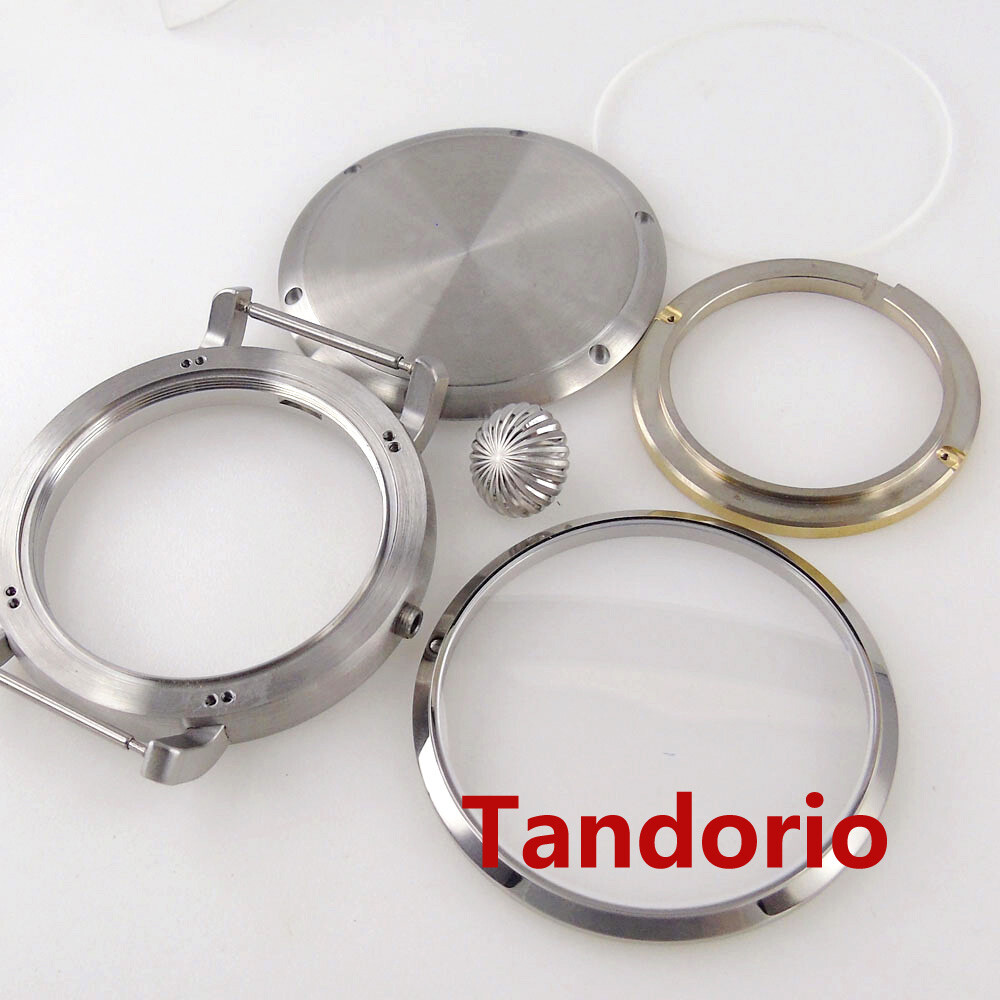 46mm Solid Cusn8 Bronze/Stainless Steel Watch Case fit NH34 NH35 ETA 2824 PT5000