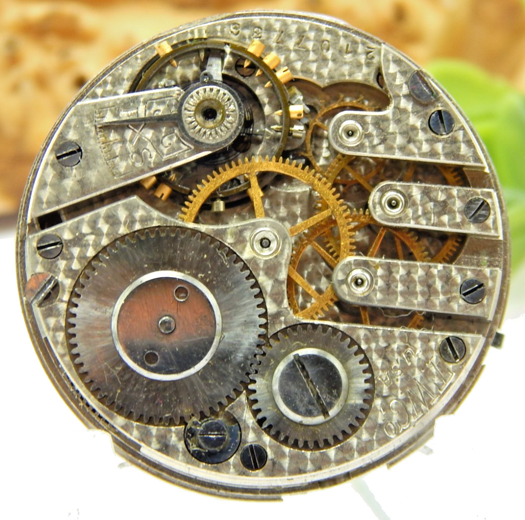 Antique Pocket watch movement Fortuna Trenton grade 300 model 2 6S 7 jewel hunt