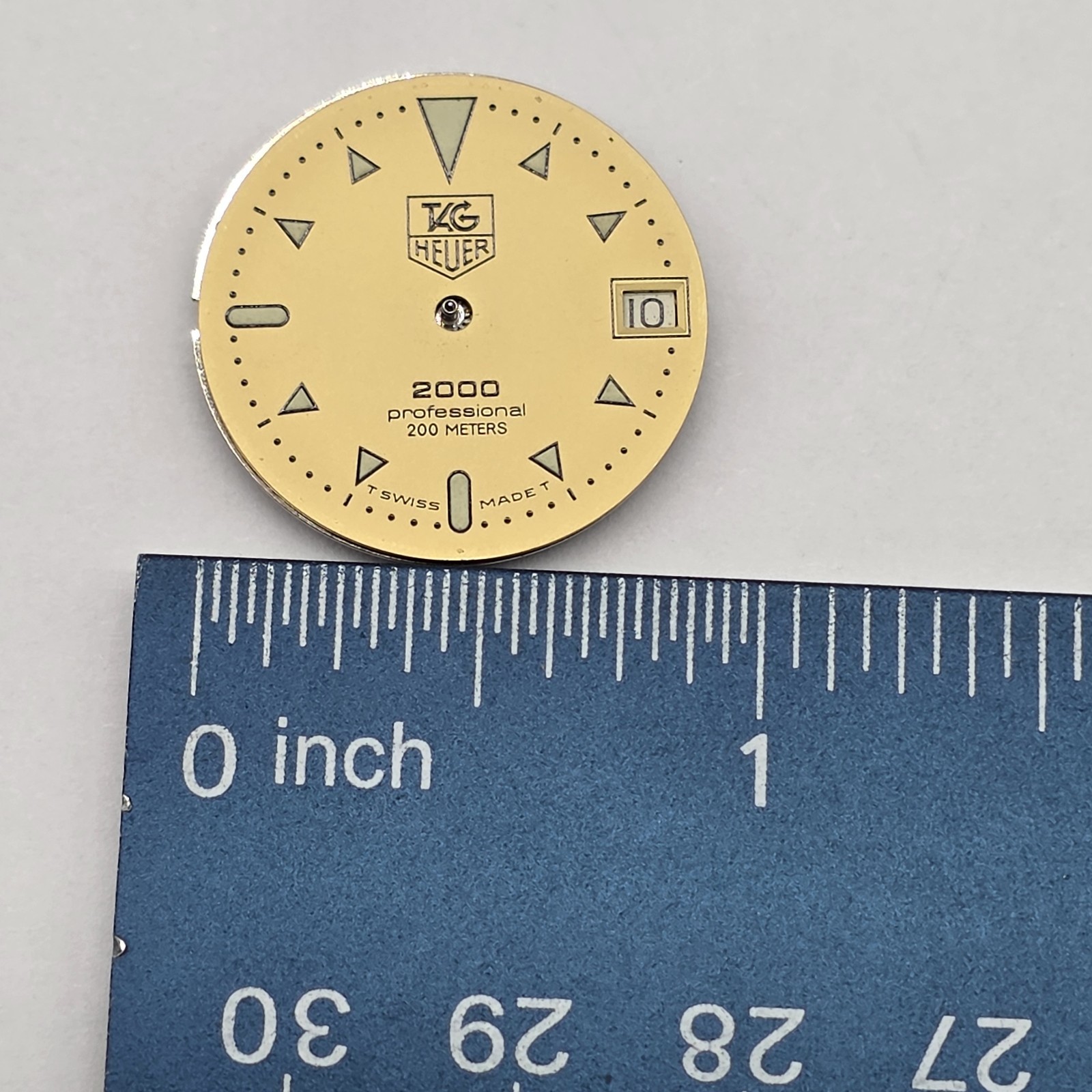 Tag Heuer 2000 Professional 200 Meters Gold Dial 555 145 Movement Parts Repair