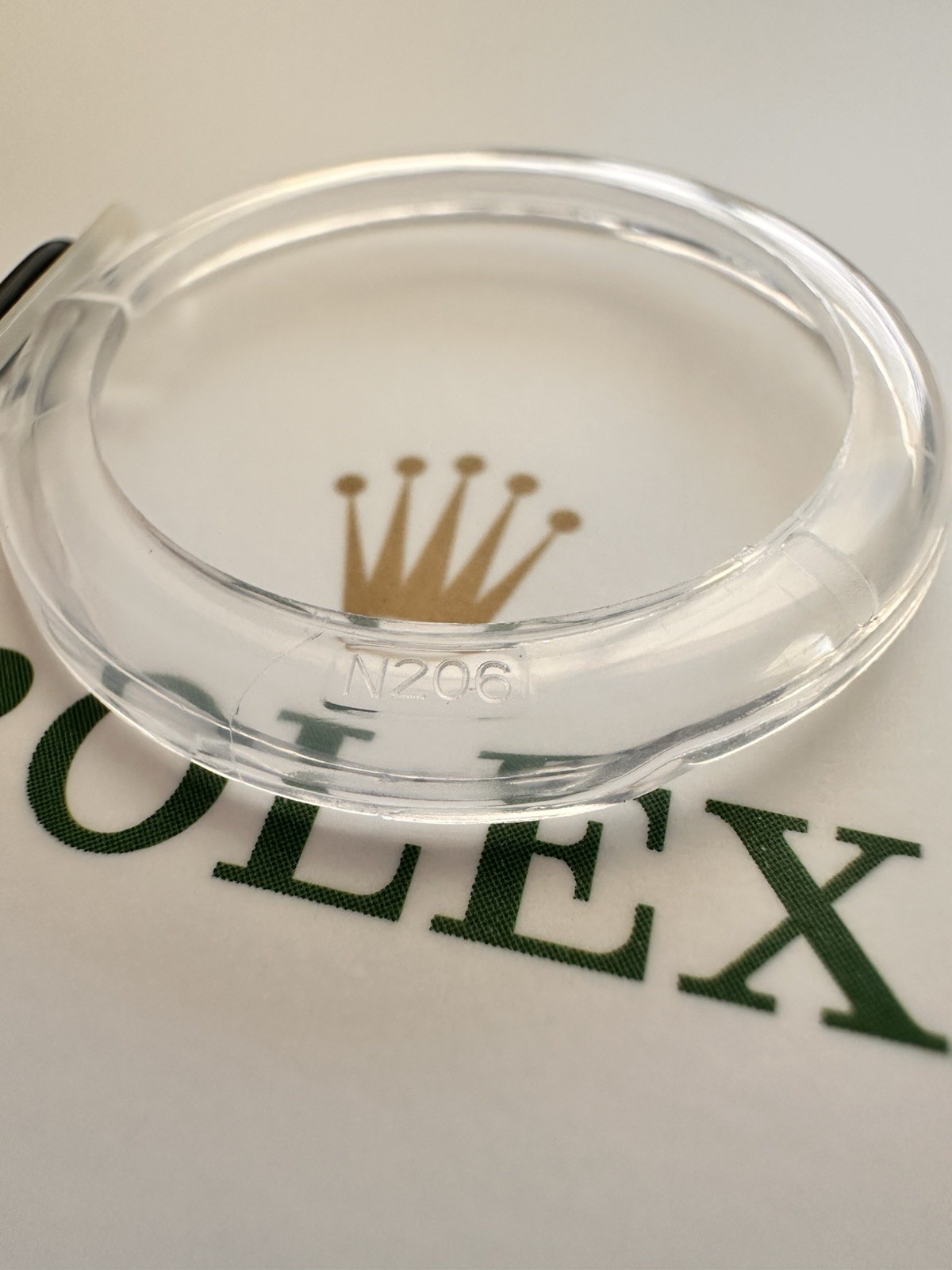 Rolex Lady Datejust 28mm Clear Plastic Bezel Protector N206 ORIGINAL