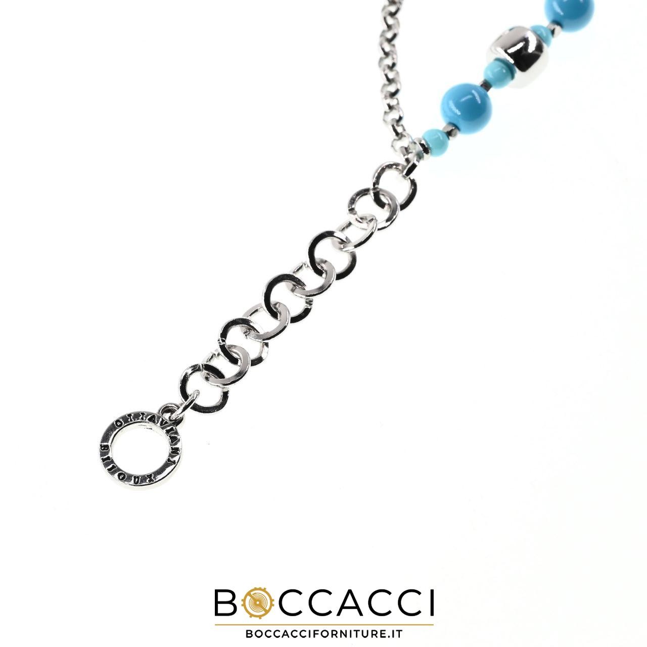 OTTAVIANI Bracelet with Turquoise Resin and Crystals (NEW)