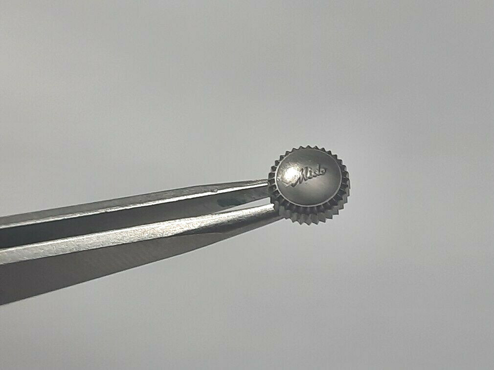 RARE 7.2MM STAINLESS STEEL MIDO CHRONO / MULTI-CENTERCHRONO CROWN – NOS *7550