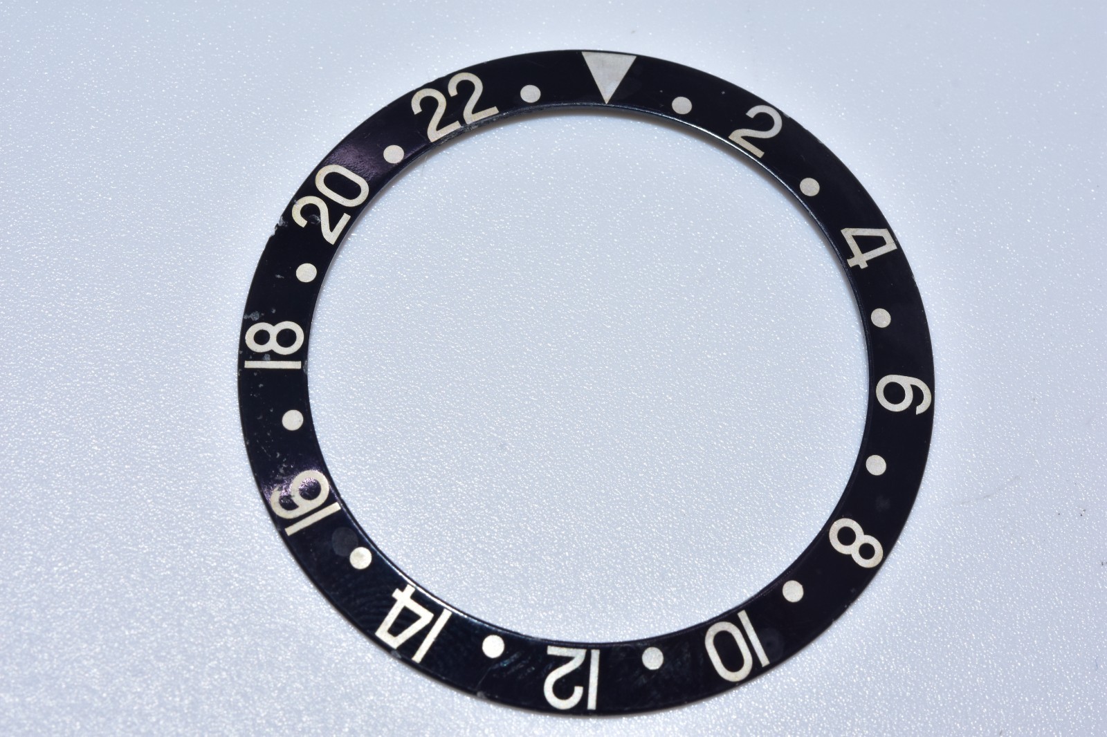 Vintage Rolex GMT Master Black Bezel Insert Faded “All Black” 16750 1675