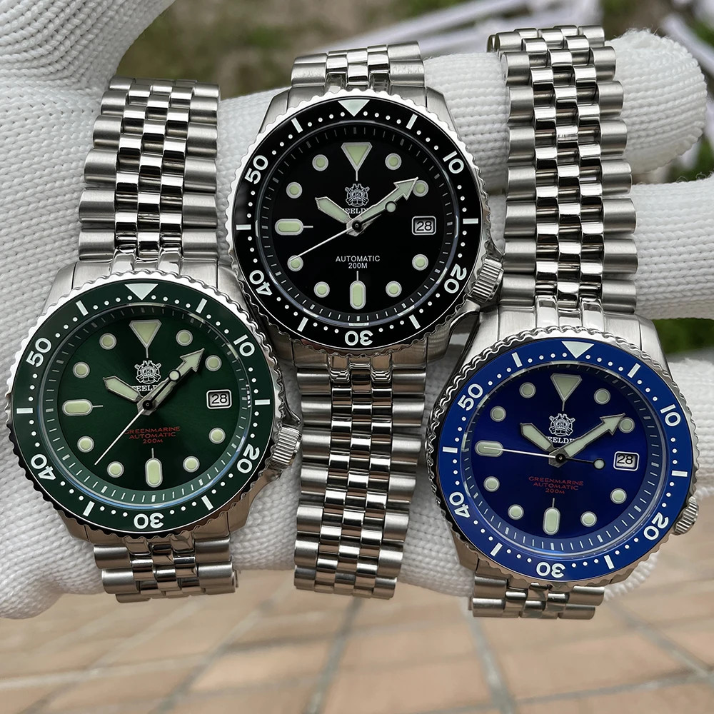 “Stunning Men’s Dive Watch with Japan NH35 Automatic Movement, Ceramic Bezel, an