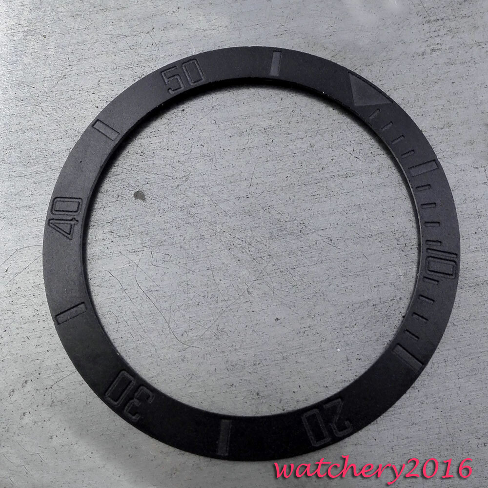 Replacement black gray Brushed Bezel Insert fit for 40MM SUB GMT Watch SKX007 70