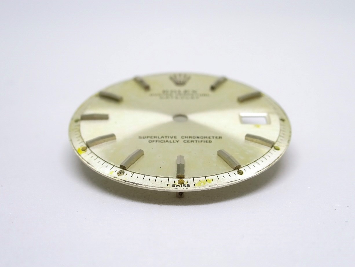 Rolex Men’s Slowset Datejust Non Quick set Silver Watch Dial Part 1601 1603 1600