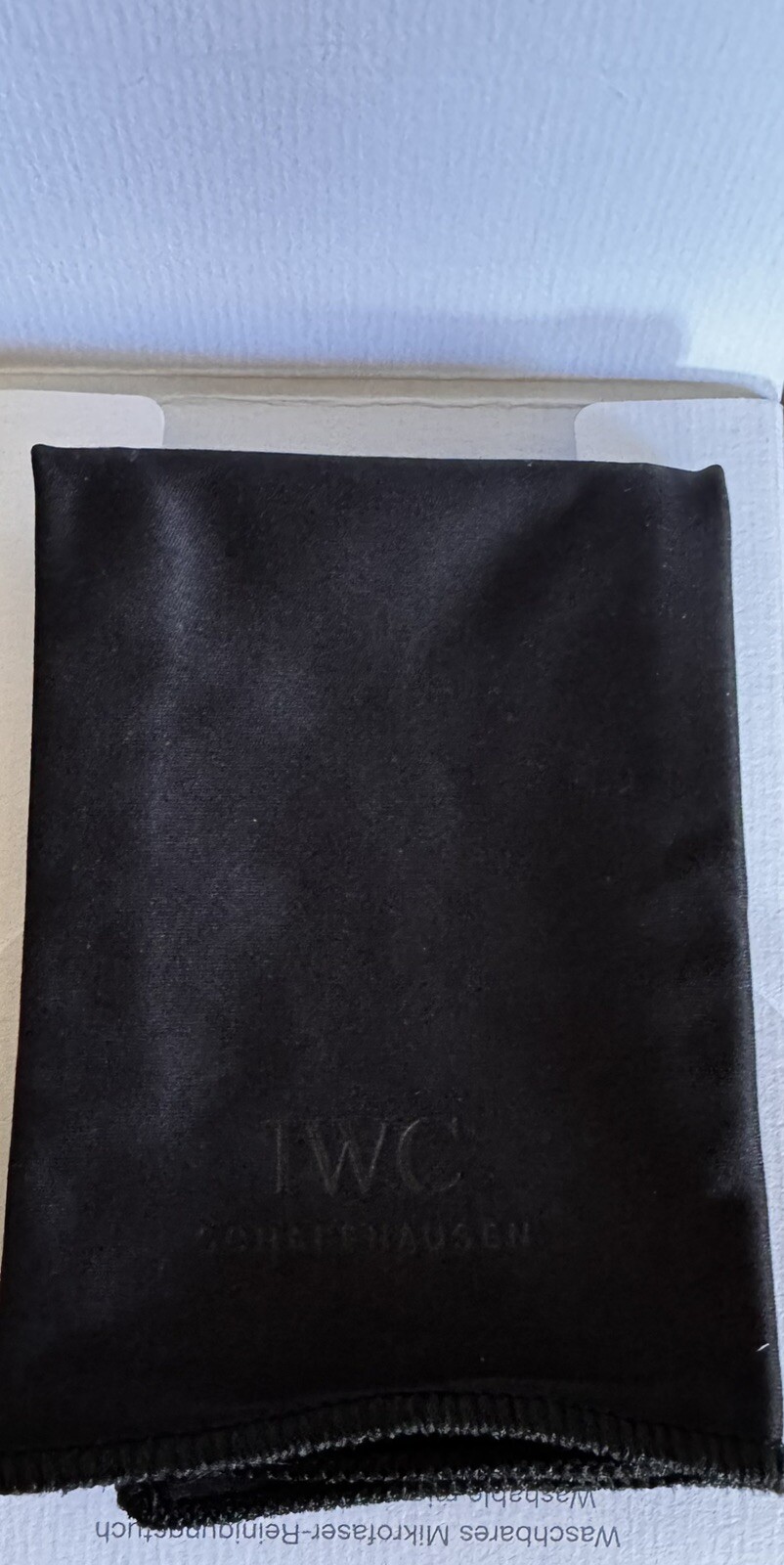Authentic IWC Watch Cleaning Cloth Brand New