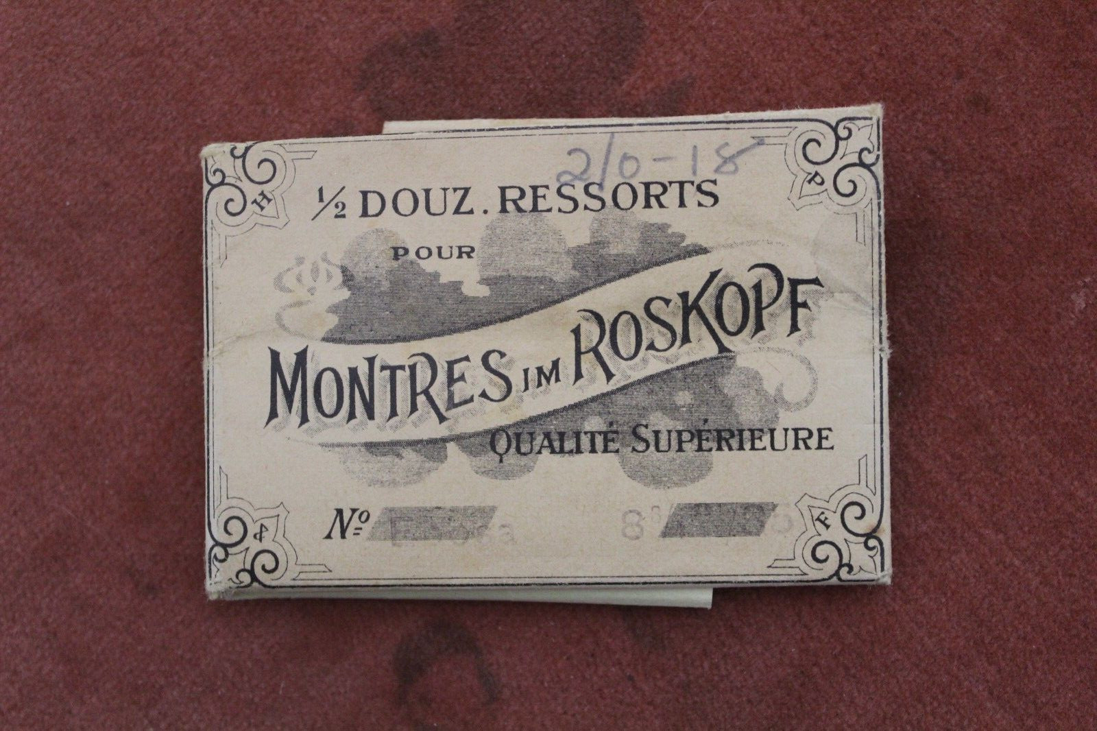 Old Stock Montres Roskopf Watch Mainspring for Ebosa 8 3/4, 85