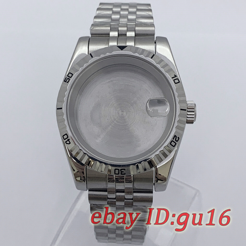 40mm Sapphire Watch Case strap With Number Fit NH34 NH35 NH36 ETA2824 PT5000