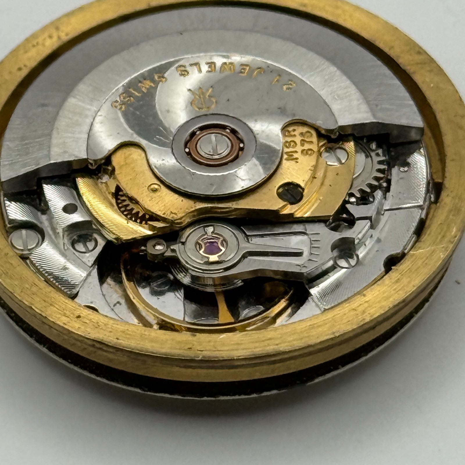 MSR S76-28 Watch Movement Garrard Date Automatic Vintage Parts Repair 30.6mm
