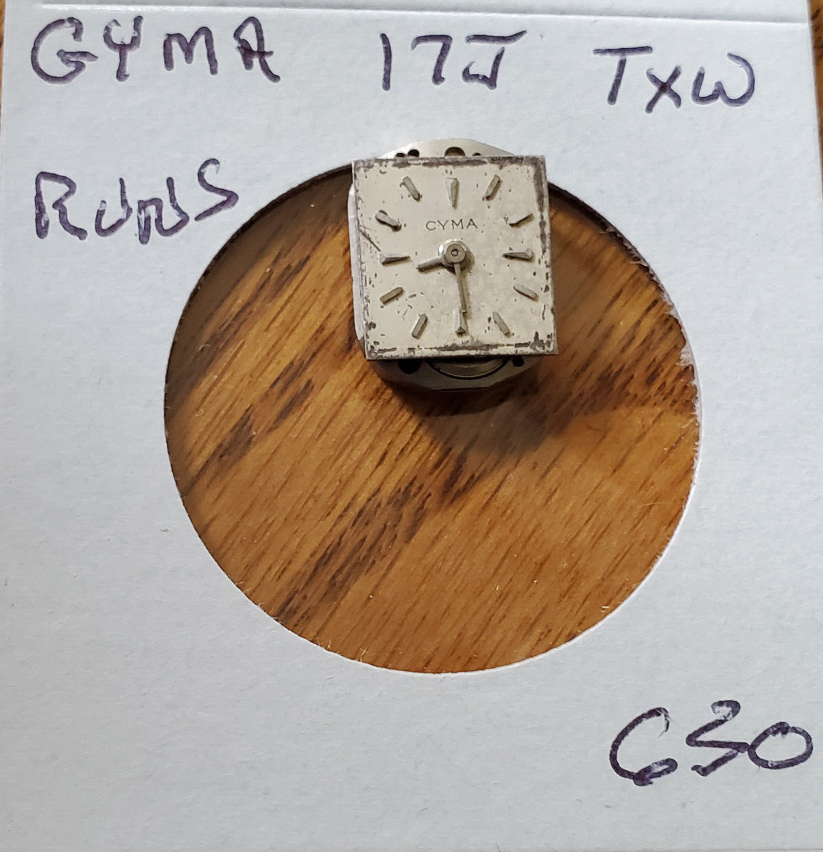 LADIES GYMA 17J TXW WRIST WATCH MOVEMENT #630