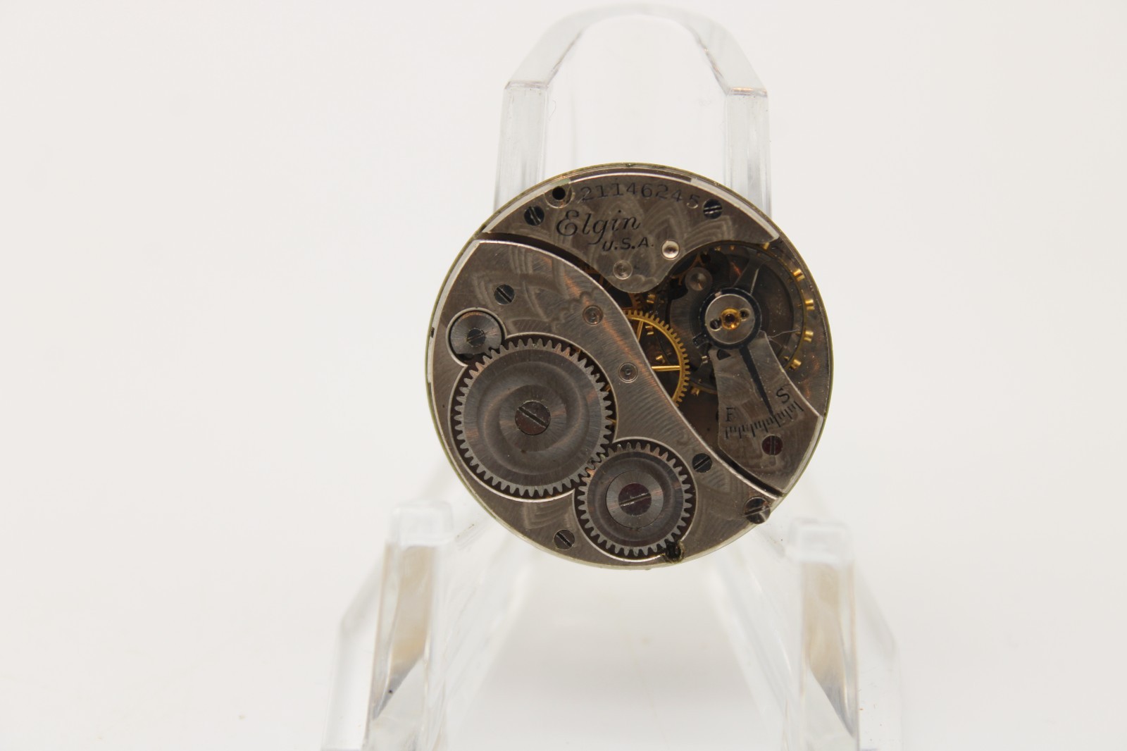 1919 ELGIN POCKET WATCH MOVEMENT 21146245 GRADE 431 6/0s 7j (LP3)