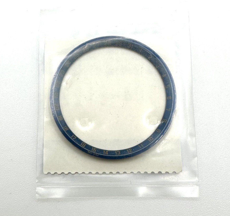 NOS Genuine Citizen Blue With Gold Numbers Inner Bezel Ring Part 504-E122