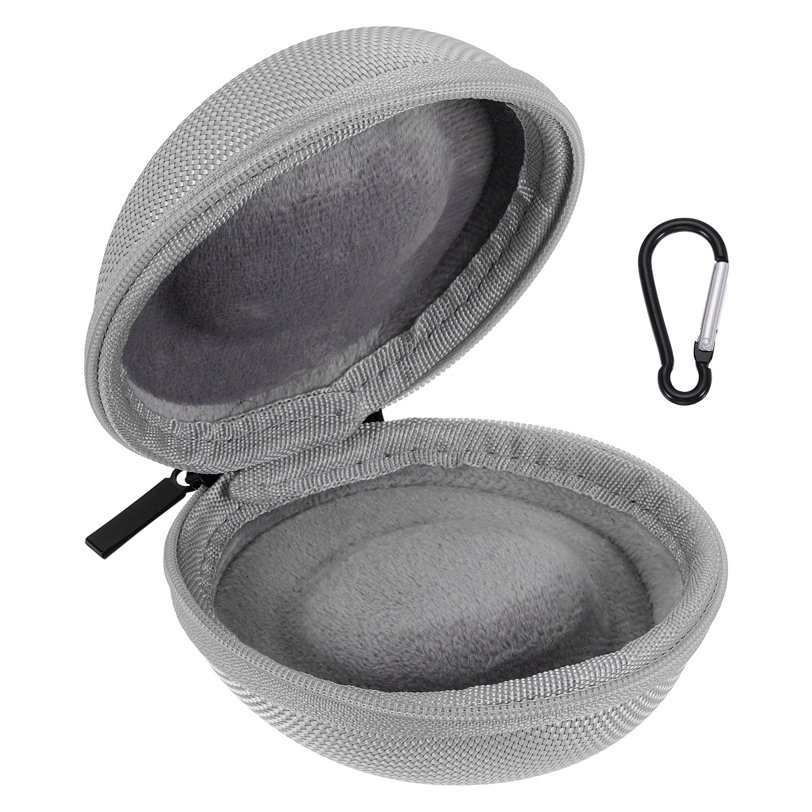 Watch Travel Case 1 Slot Oxford Watch Storage Box Up to 50mm / 2 Inch, Silver