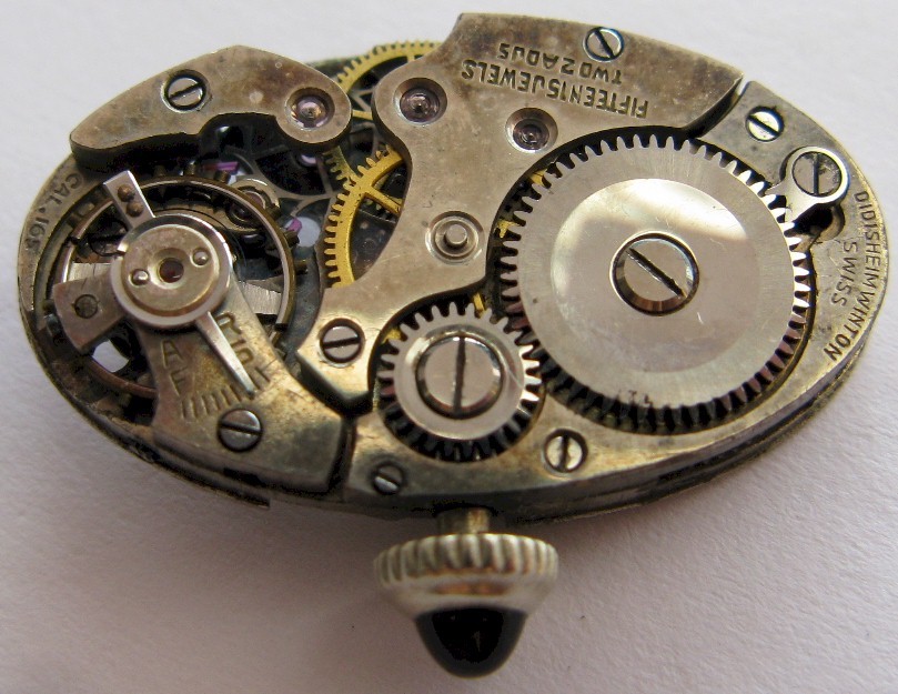 vintage Swiss oval Watch Movement P. Ditisheim & Winton for parts