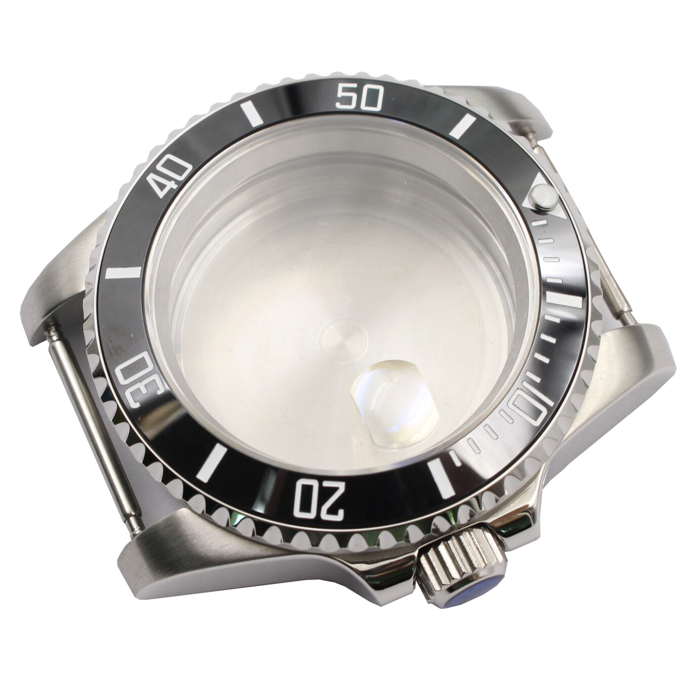 40mm Stainless Steel Watch Case Set Sapphire Glass Shell for NH35A/NH36 Movement