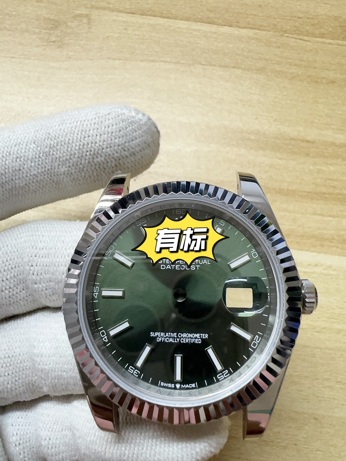 DIY Watch Part Kit for ETA 2824 Datejust 41mm Watch Case+Dial+Hands+Steel Strap