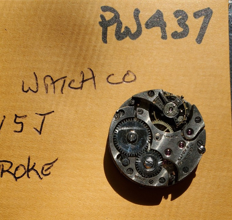 HAFIS 8/o 15j POCKET WATCH MOVEMENT PW437