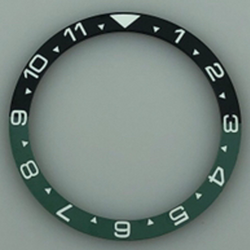 38mm*31.5mm Ceramic/Stainless Steel Bezel Green Gray Black Blue Watch Parts