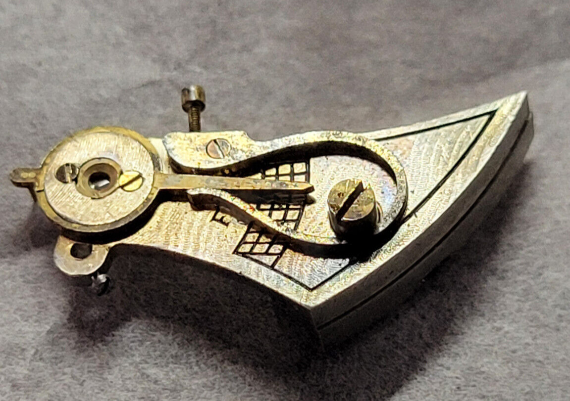VINTAGE COMPLETE BALANCE BRIDGE 16 SIZE ILLINOIS GRADE 305 MODEL 7 GOLD HARDWARE