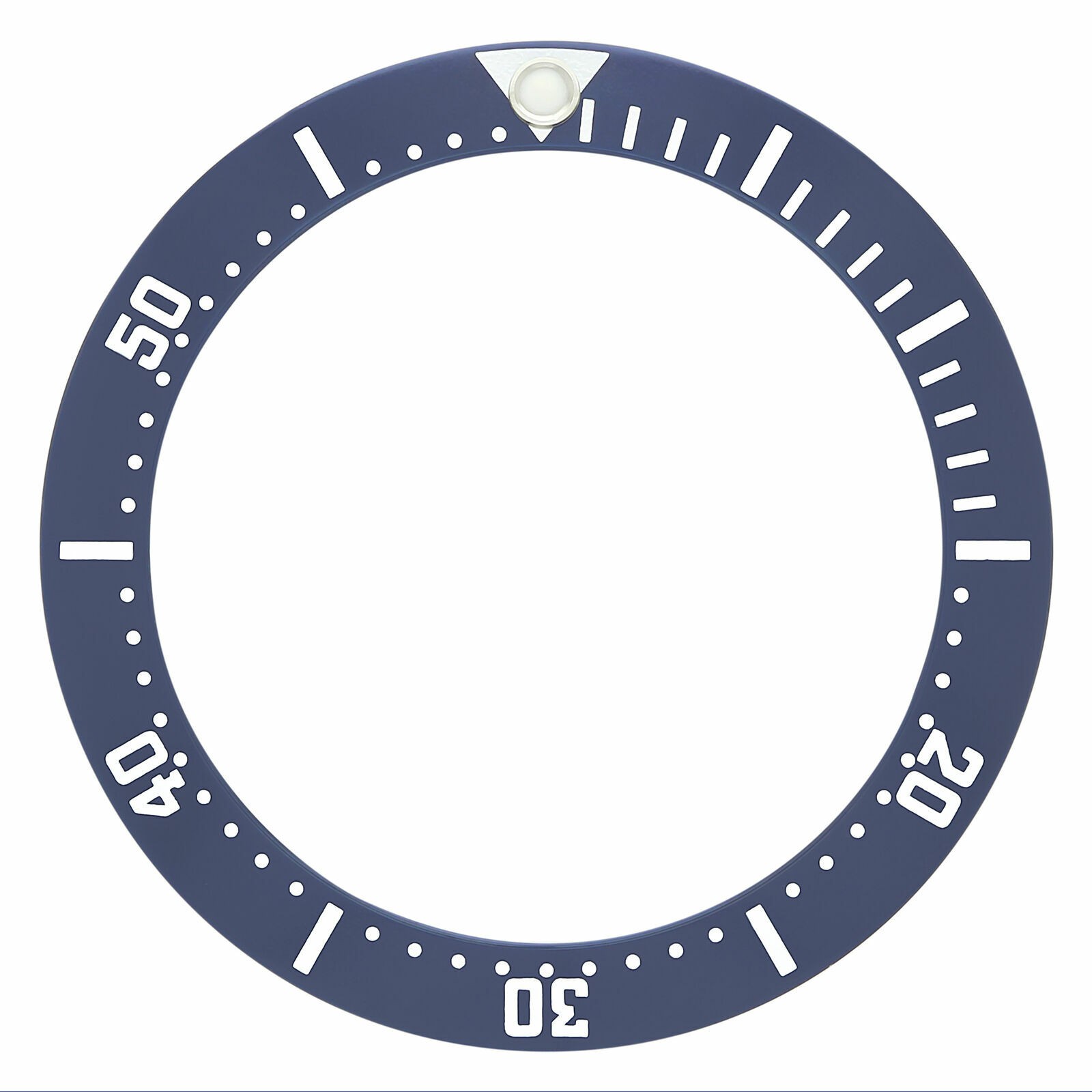 Blue Aluminum Replacement Bezel Insert James Bond 34.9mm x 28.6mm For Tag Heuer