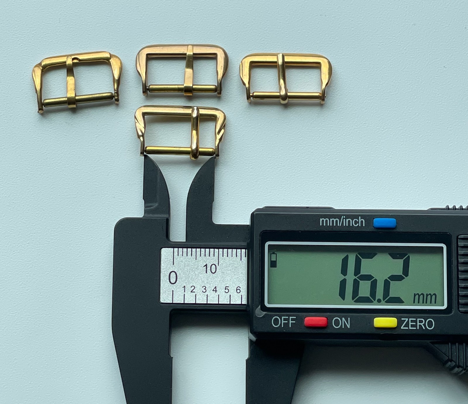 4pc Vintage Gold Plate Watch Buckle Clasp Strap Gold Bar Mixed Design Parts Lot
