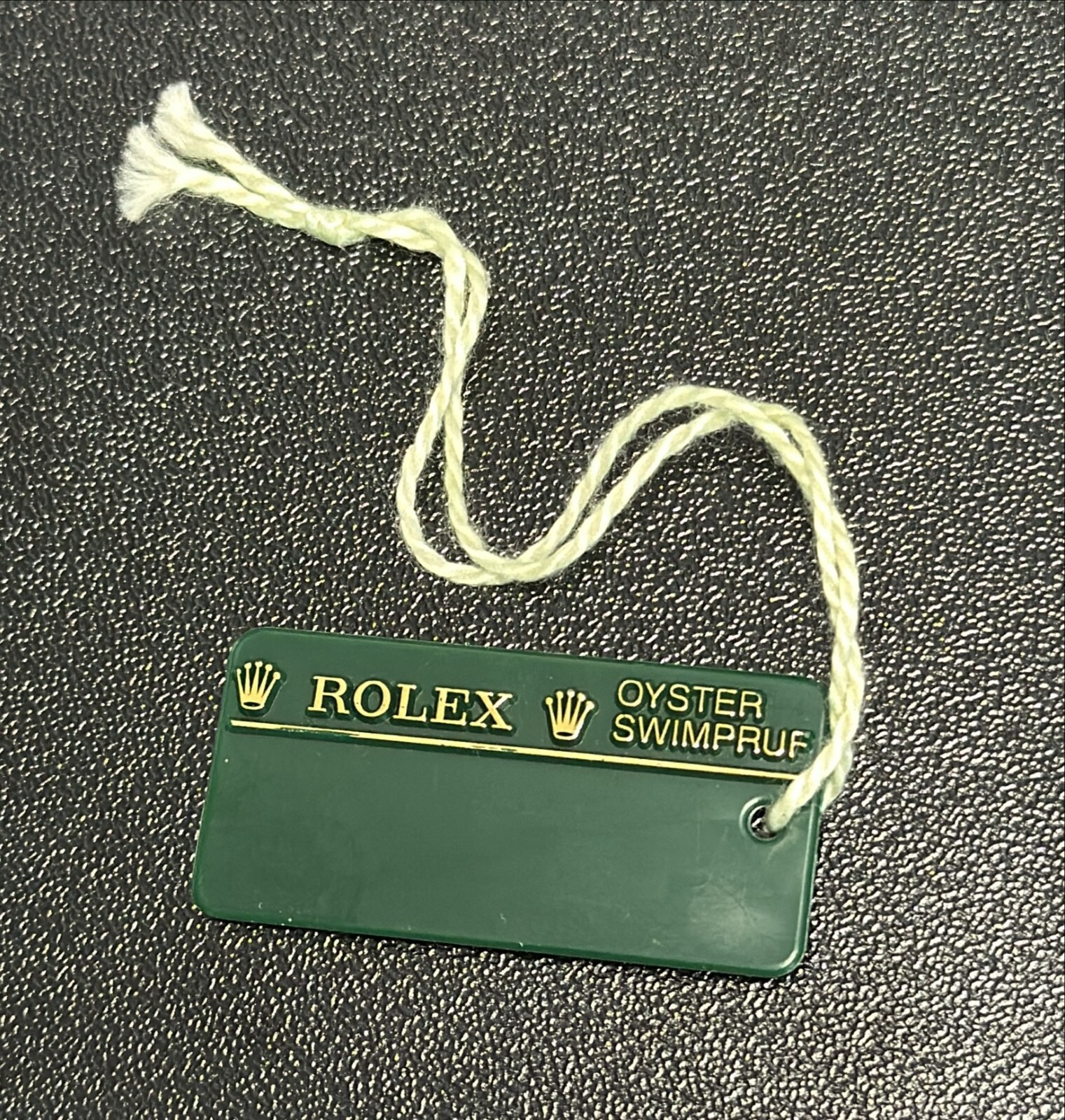 ORIGINAL Rolex Discontinued Turn-O-Graph Green Swim Pruf Hang Tag! Ref. 16264