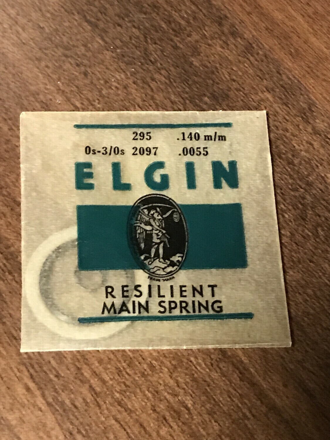 Elgin Factory Mainspring for 0s & 3/0s No. 2097 – Steel