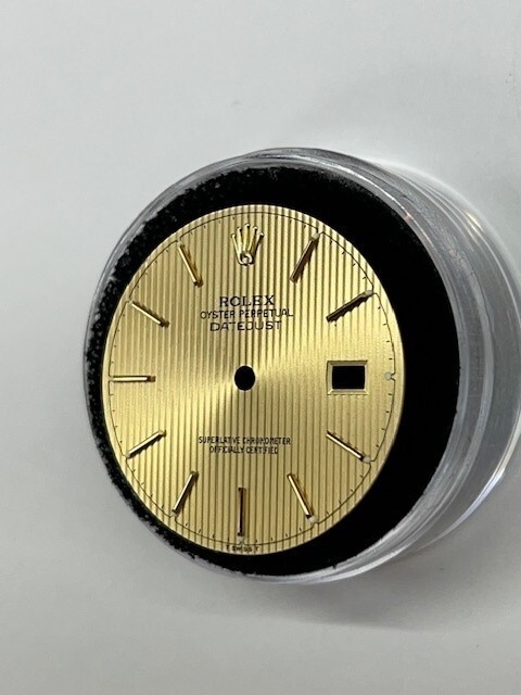 GENUINE ROLEX MENS 36MM DATEJUST TAPESTRY INDEX HOUR DIAL