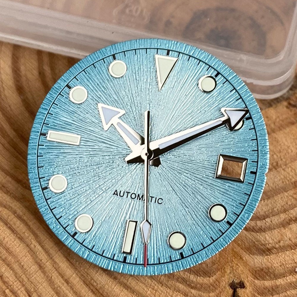 29mm Fashion Textured Watch Dial Sunburst Fit Miyota8215 DG2813 PT5000 ETA2824
