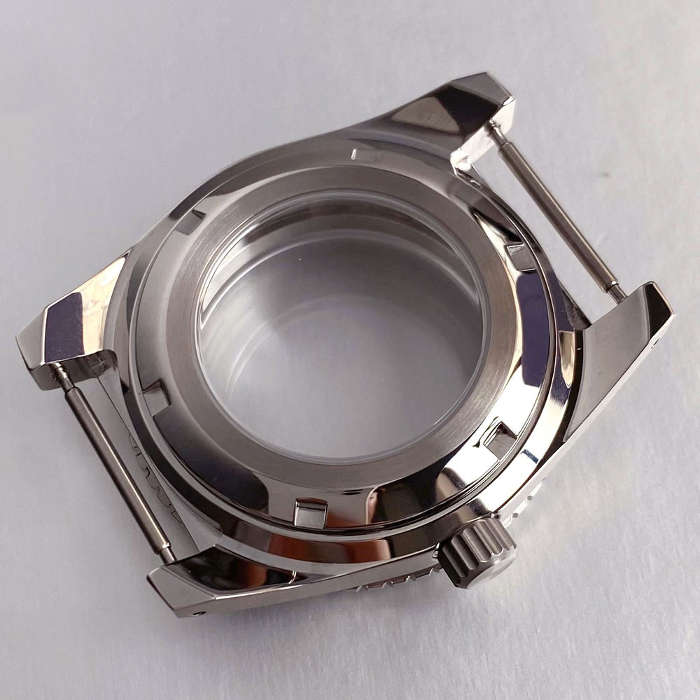 40mm Stainless Steel 20ATM Watch Case Sapphire Glass Fit NH35 ETA2824 Movement
