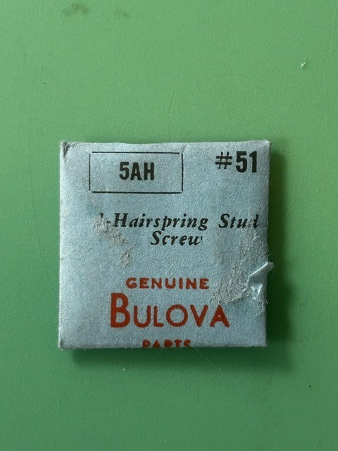 Bulova – Caliber 5 Series – Assorted Models & Parts – NOS – Original Sealed Pack