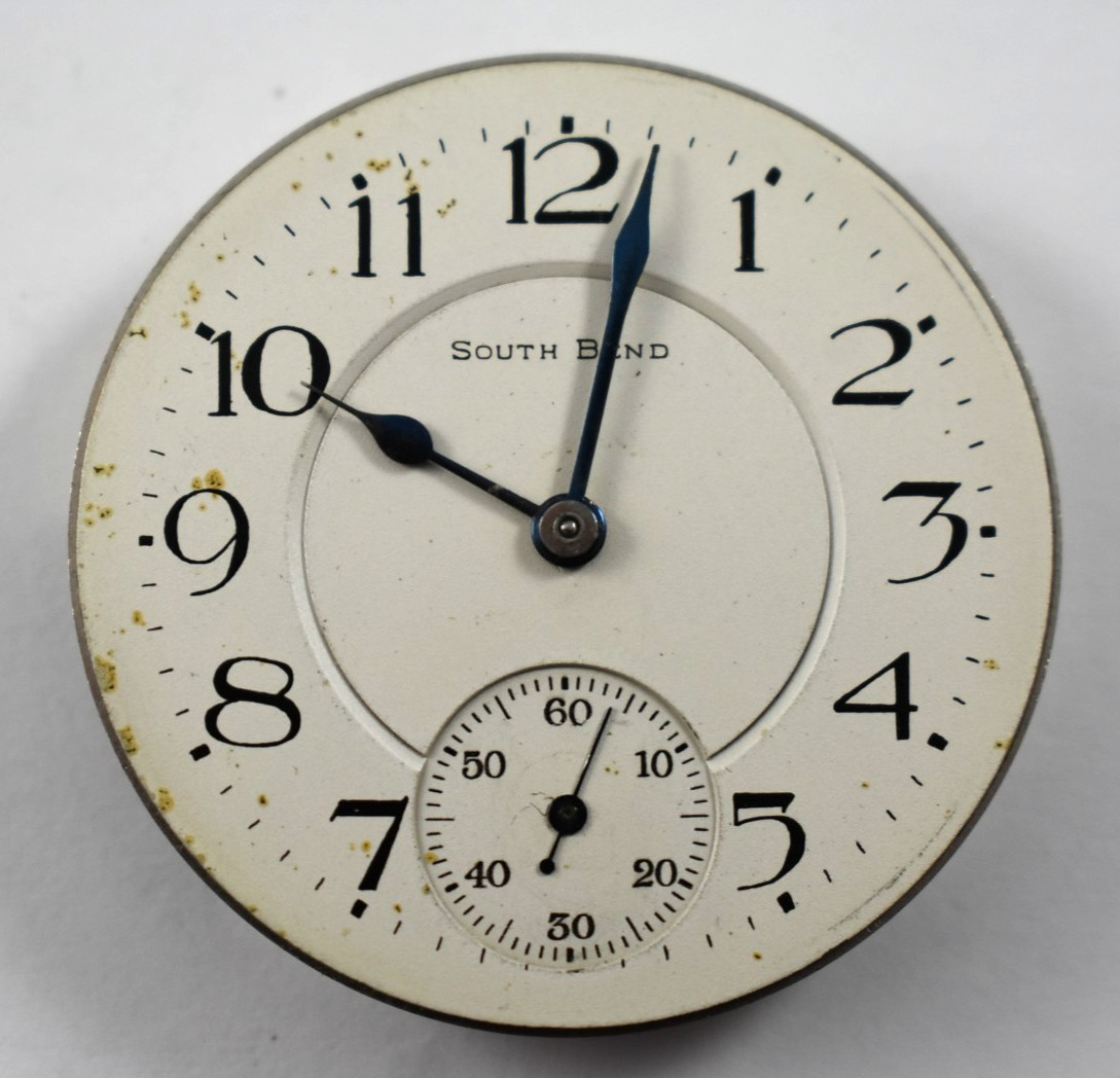 Vintage South Bend Grade 219 16s 19J OF Pocket Watch Movement lot.ea