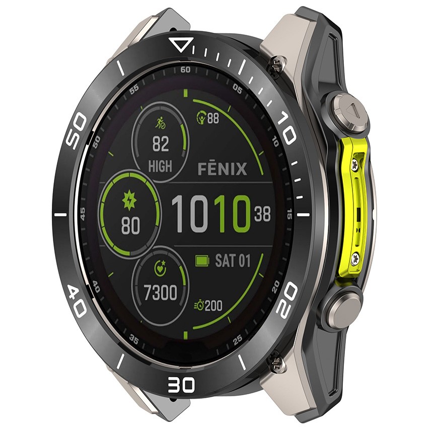 Stainless Steel Bezel Replacement Bezel Ring for Garmin Fenix 8 AMOLED /SOLAR