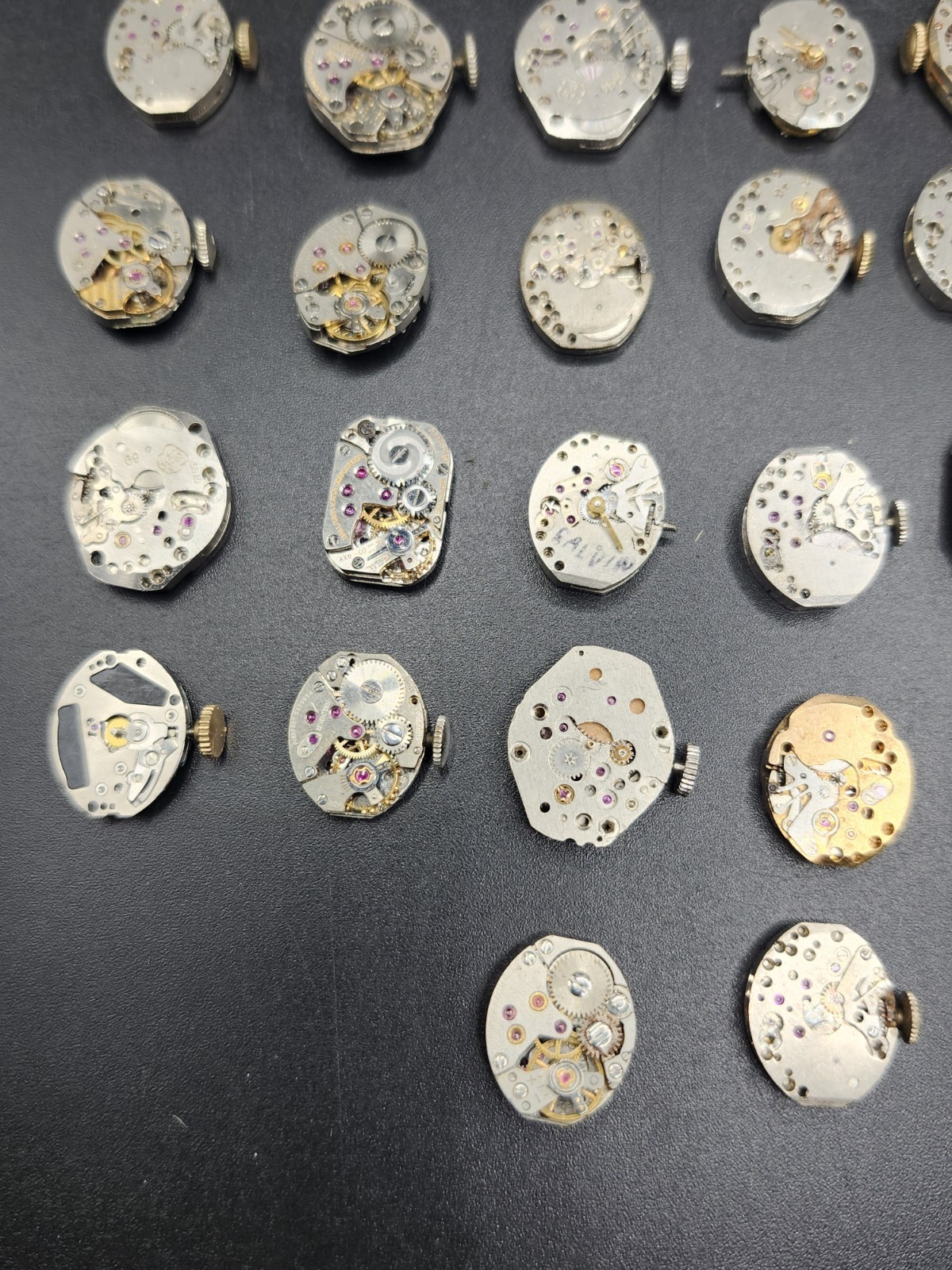 (38) Watch Movement Parts Womens Watches Used Unkown Used Silver Gold Tone