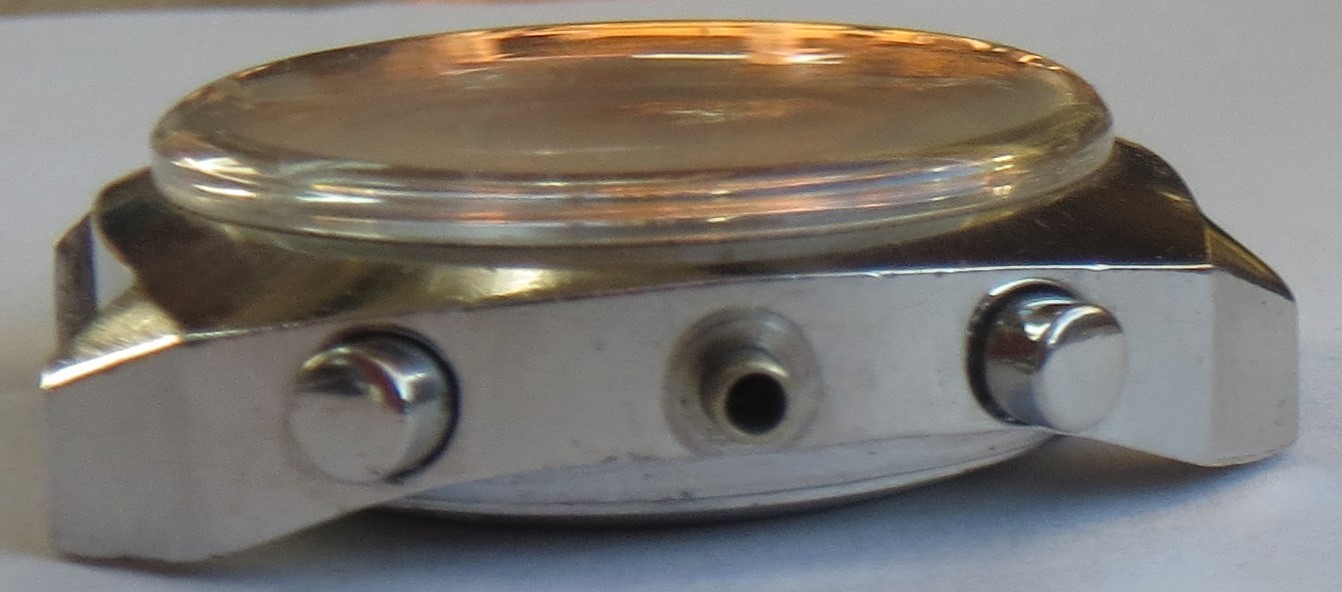 Mathey Tissot chronograph mens wristwatch steel case dial & pushers 37 mm.